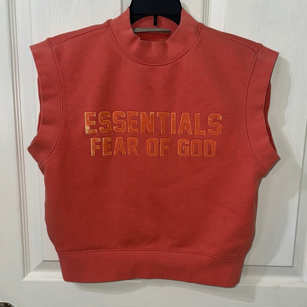 Fear of God Essentials Coral Sleeveless Top